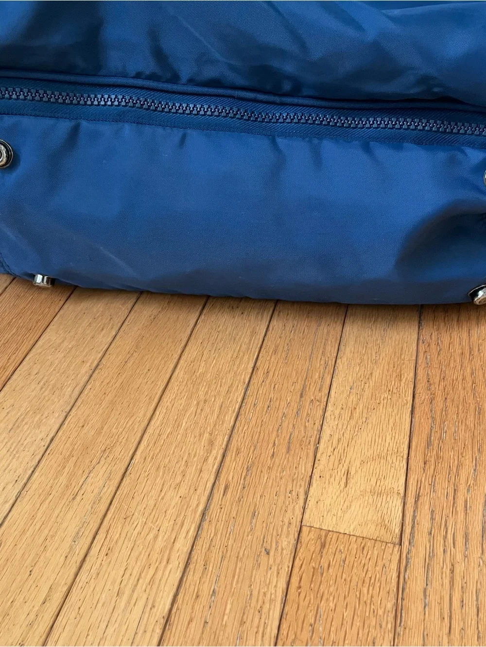 LUCAS Duffle Bag/ Weekender Carry on Case - Large Nylon Expandable Blue/yellow